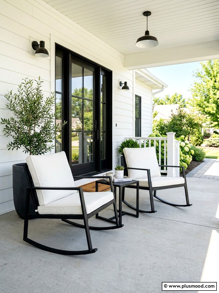25 Summer Modern Front Porch Ideas for Chic Curb Appeal