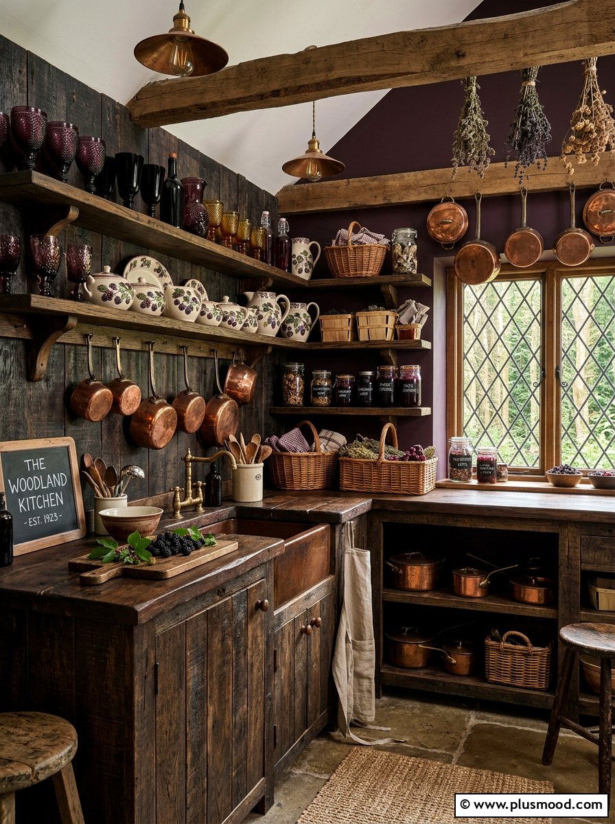 Blackberry woodland kitchen - 25 summer fruit themed kitchen decor ideas