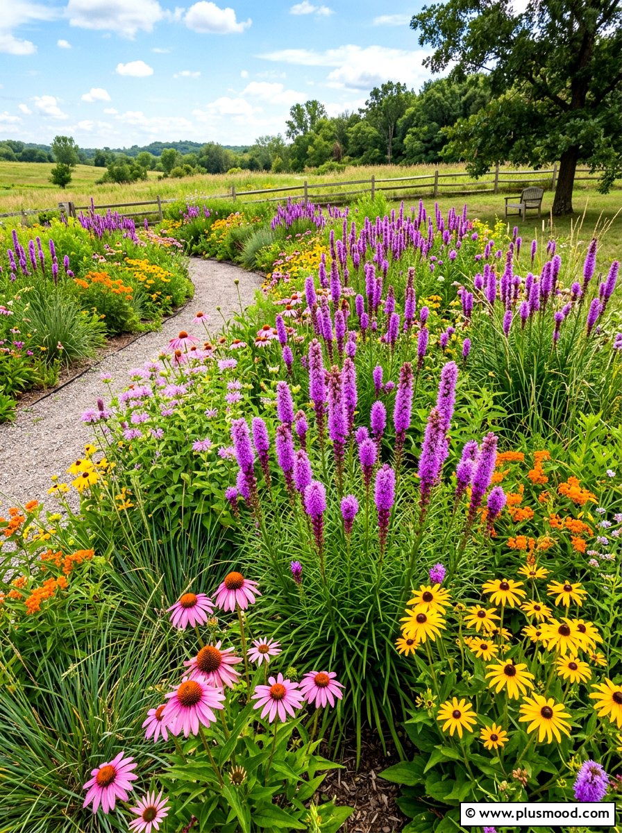Blazing Star Garden - 25 summer pollinator garden ideas