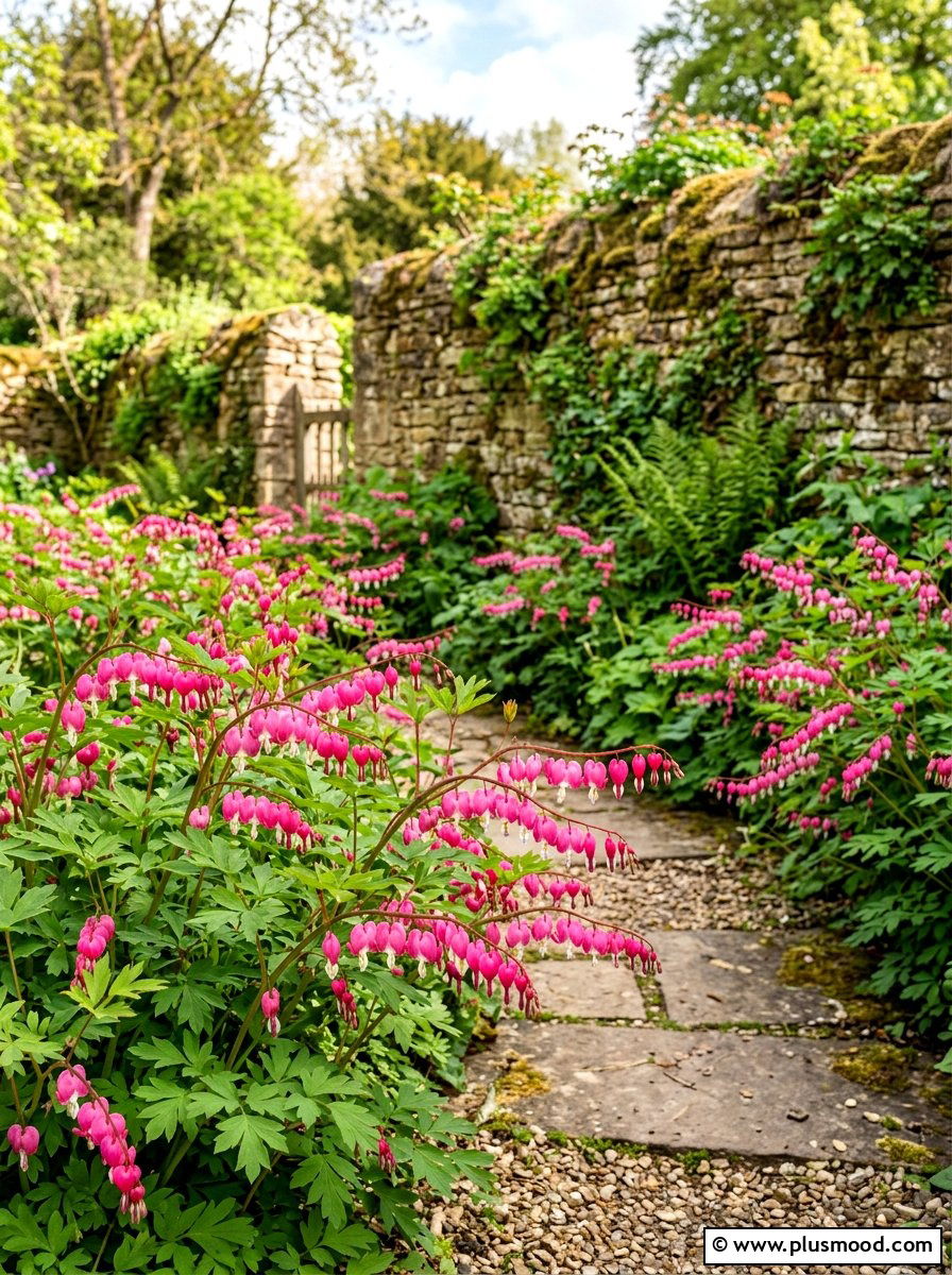 Bleeding Heart Garden - 25 summer shade garden ideas