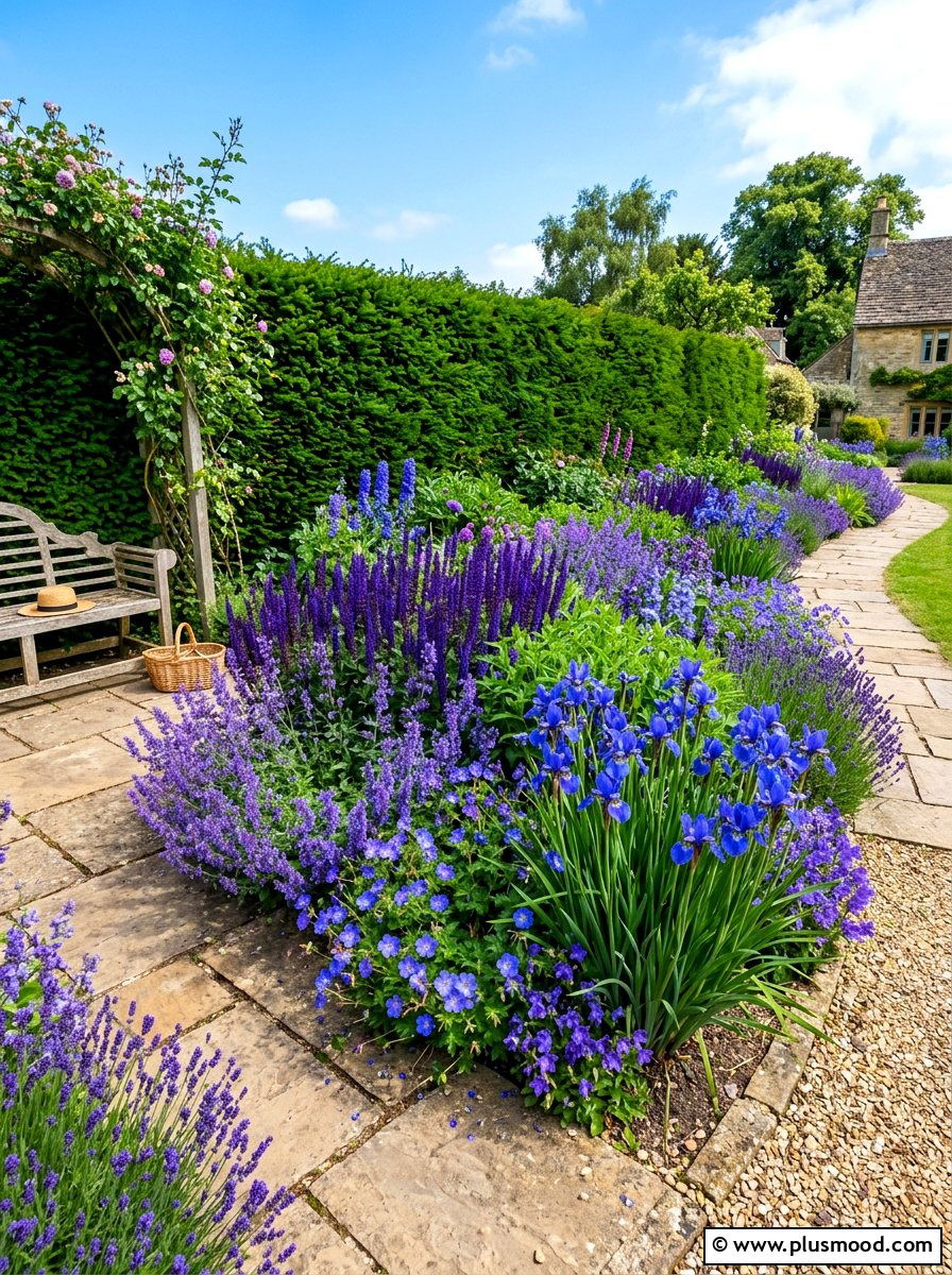 Blue And Purple Flower Border - 25 summer garden border ideas