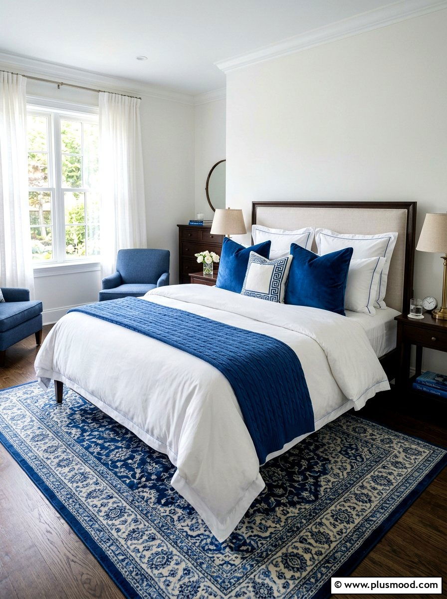 Blue And White Bedding - 25 beautiful summer home decor ideas