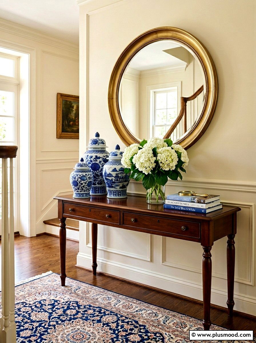 Blue And White Ginger Jar