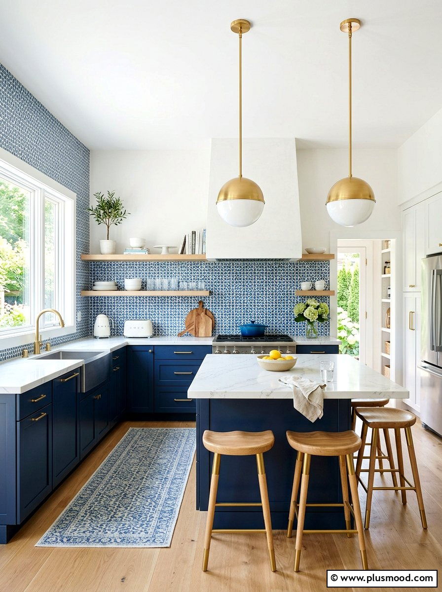 Blue And White Kitchen - 25 best summer kitchen decor ideas