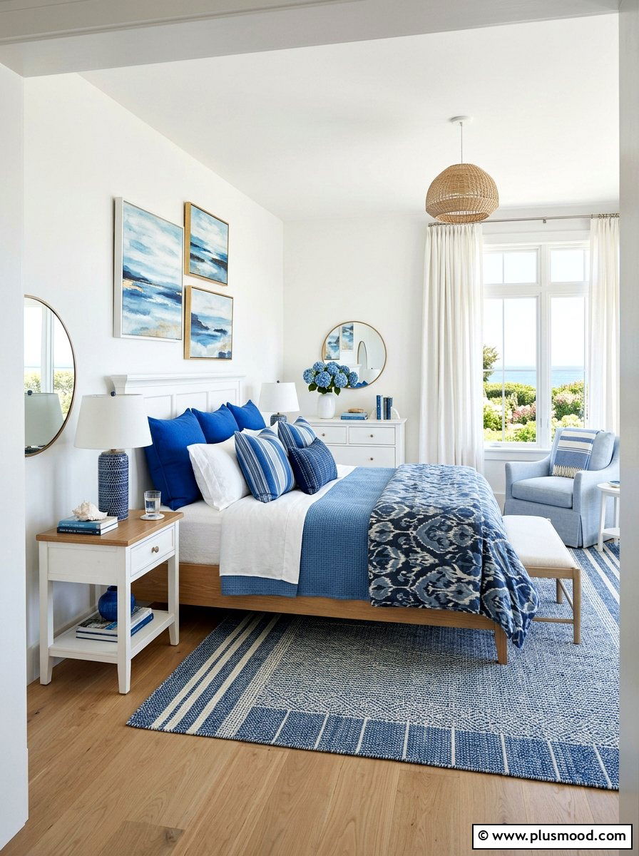 Blue Decor - 25 best summer bedroom ideas