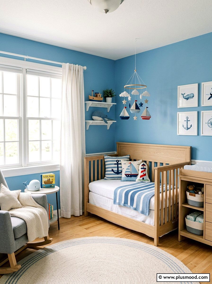 Blue Nursery Decor - 25 summer home styling ideas