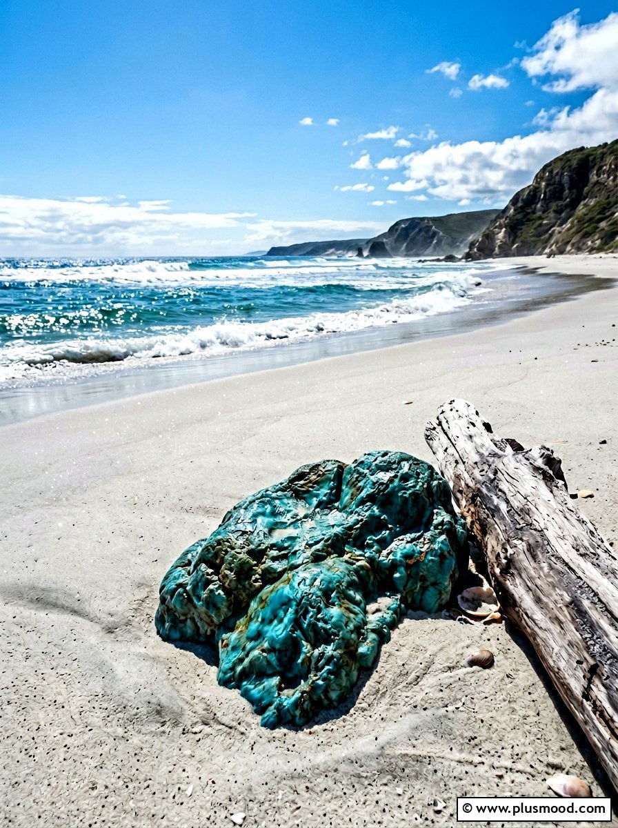 Blue ocean rock - 25 painted rock ideas for rock hunting game