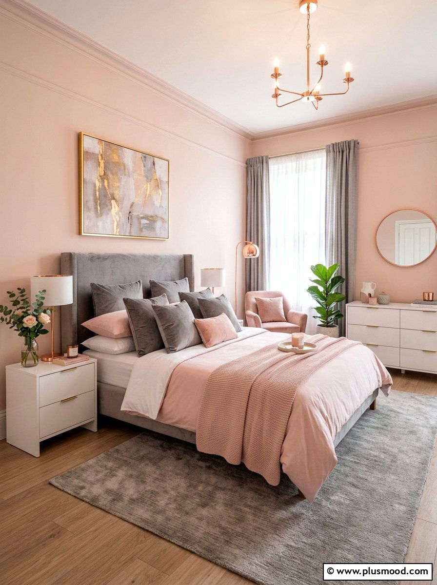 Blush Pink Bedroom - 25 summer bedroom color ideas