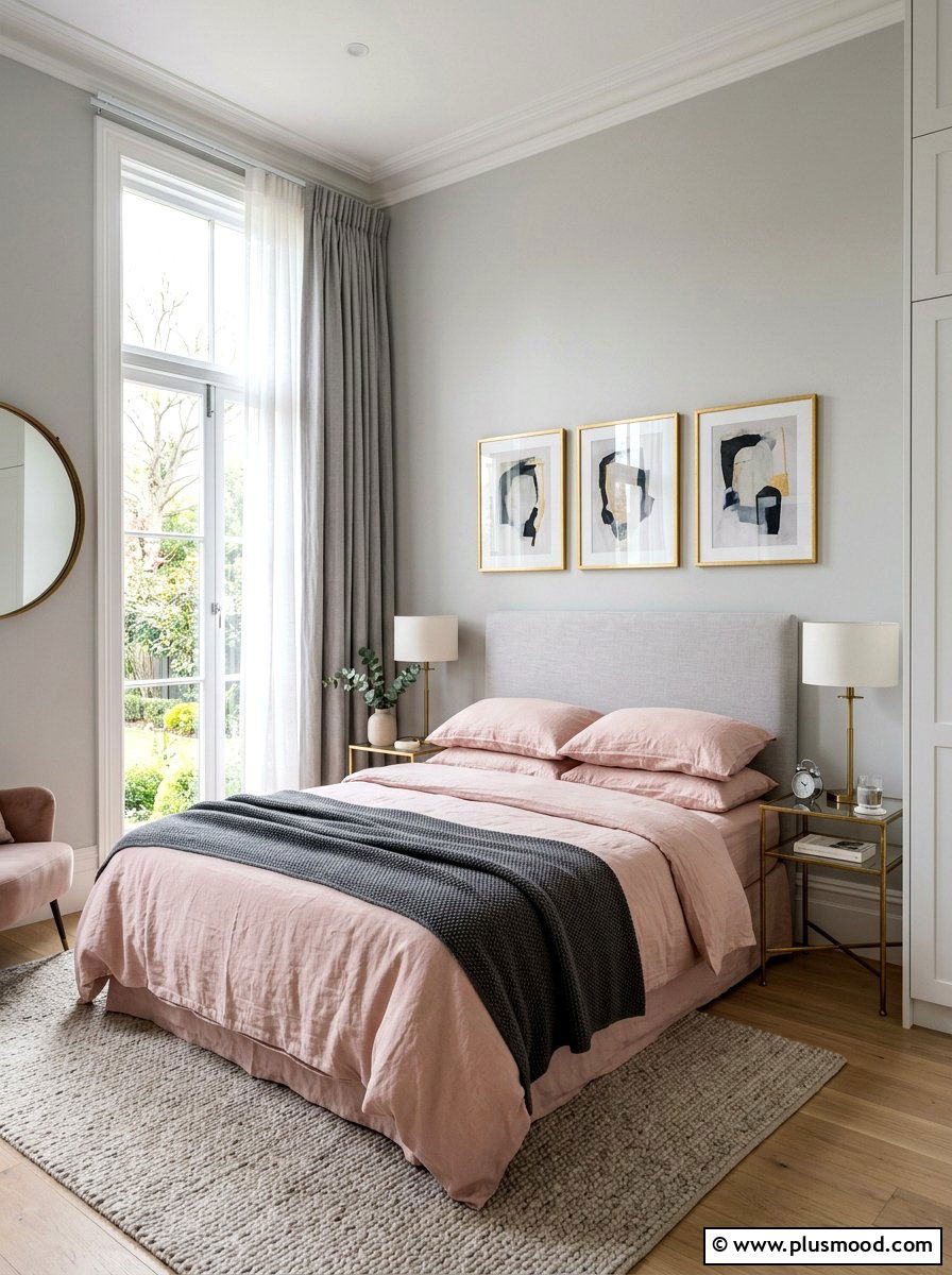 Blush Pink Linen Sheets - 25 summer bedding color ideas