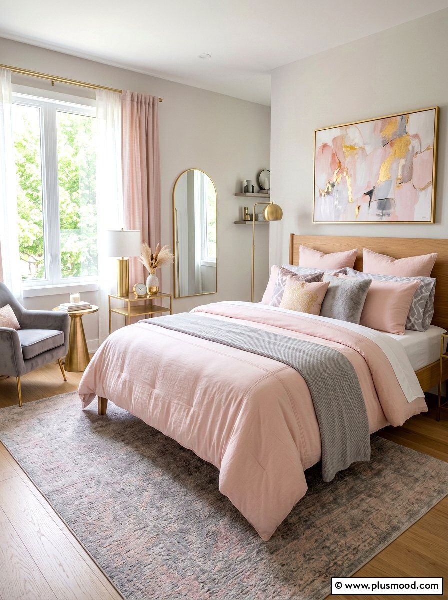 Blush Pink Summer Duvet - 25 summer duvet styling ideas