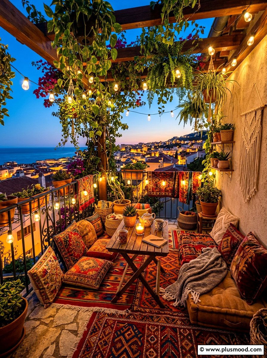 Bohemian Balcony Design - 25 fresh summer decorating ideas