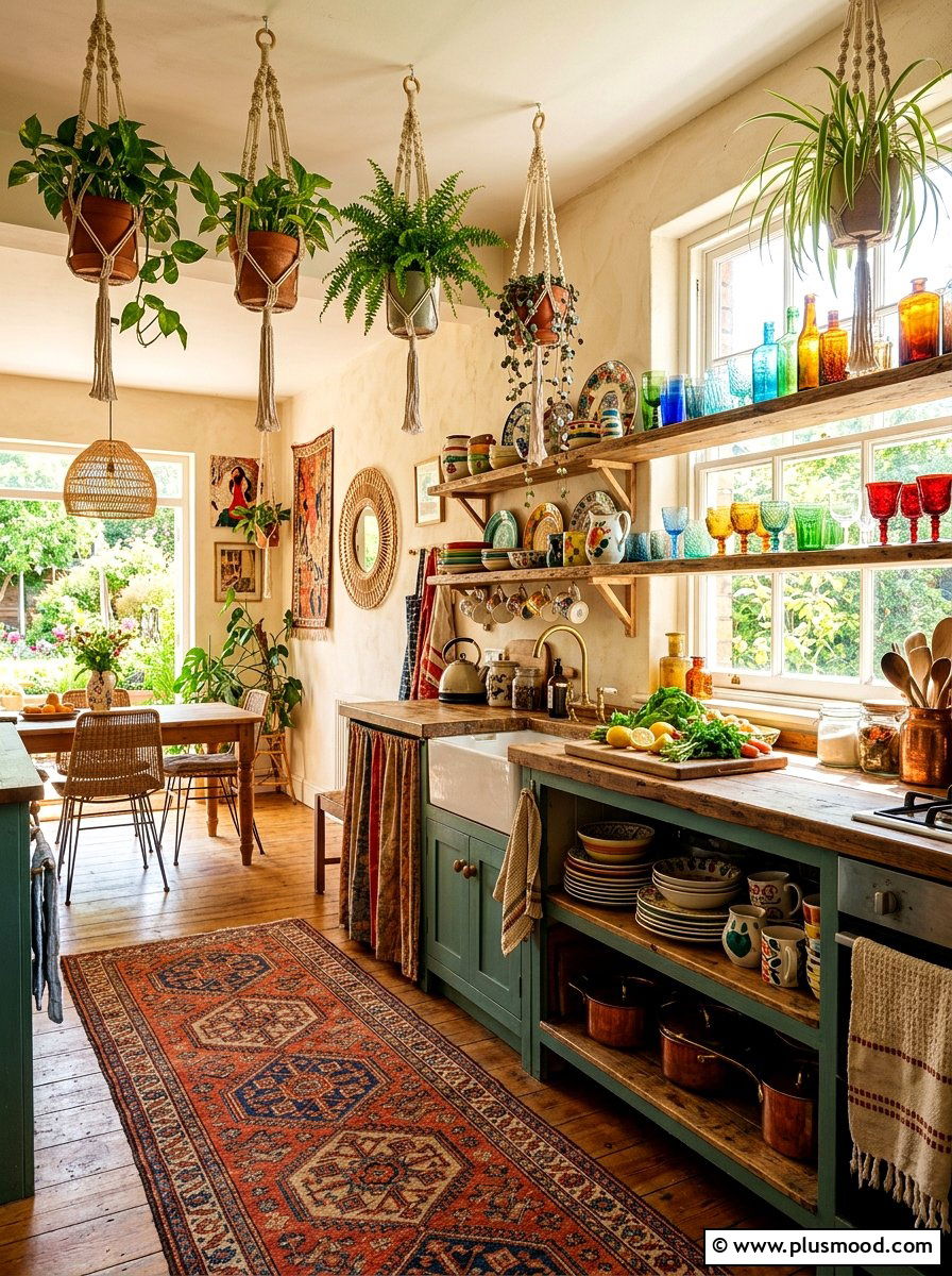 Bohemian Kitchen Decor