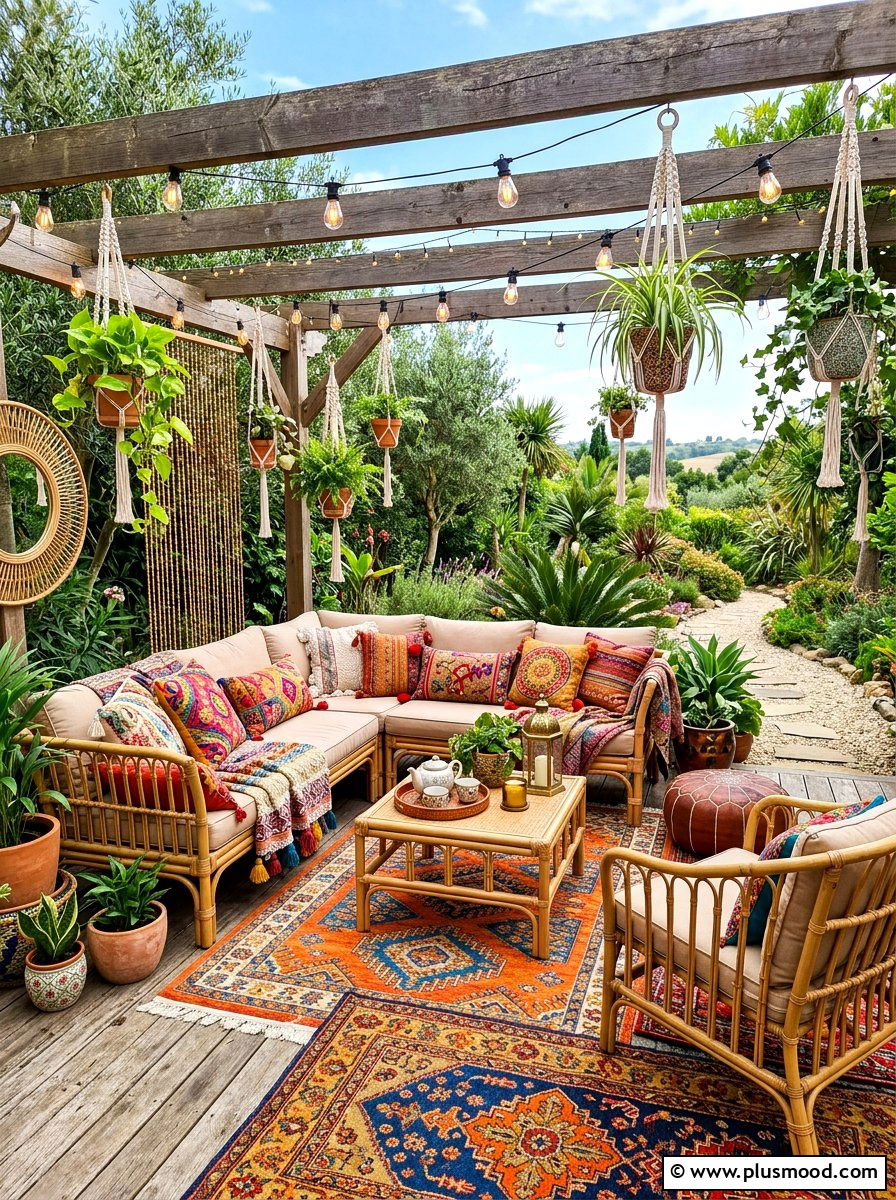 Bohemian Lounge Space - 25 summer garden ideas