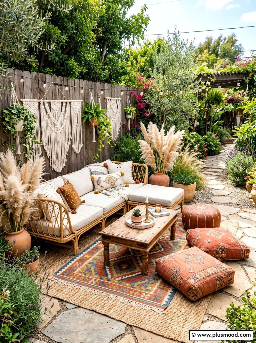 Boho Backyard Furniture - 25 summer backyard lounge ideas