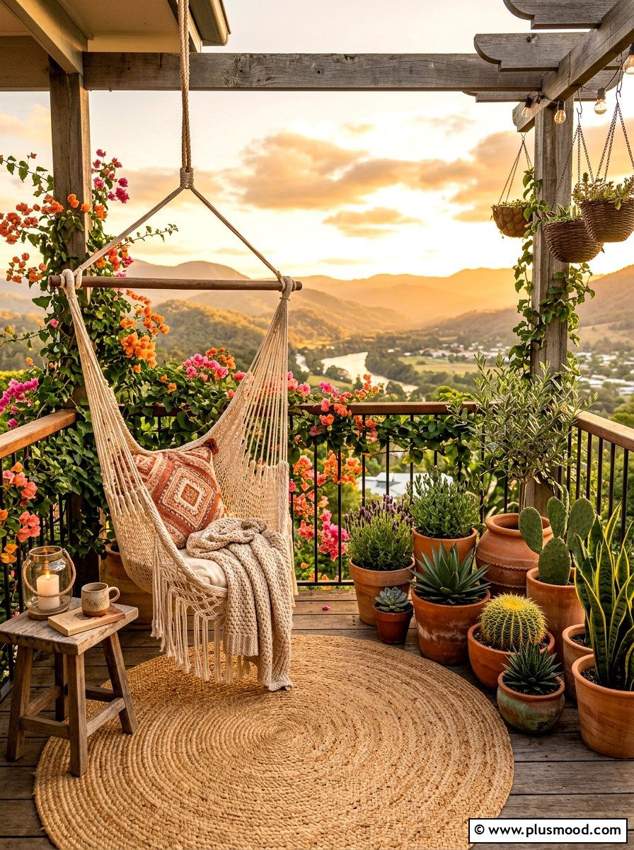 Boho Balcony Decor - 25 summer balcony entertaining ideas