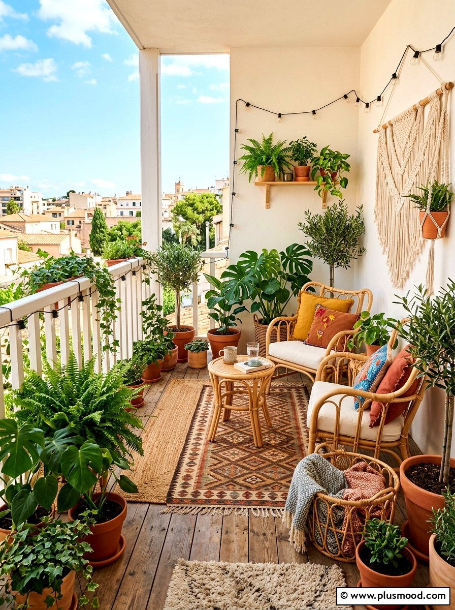 Boho Balcony Decor - 25 summer balcony makeover ideas