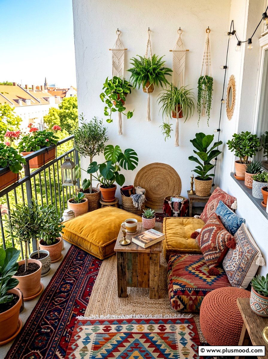 Boho Balcony Decor - 25 summer modern balcony ideas