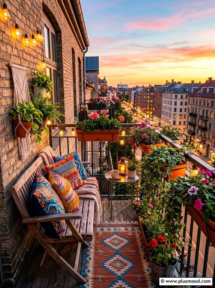 Boho Balcony Design - 25 summer boho decor ideas