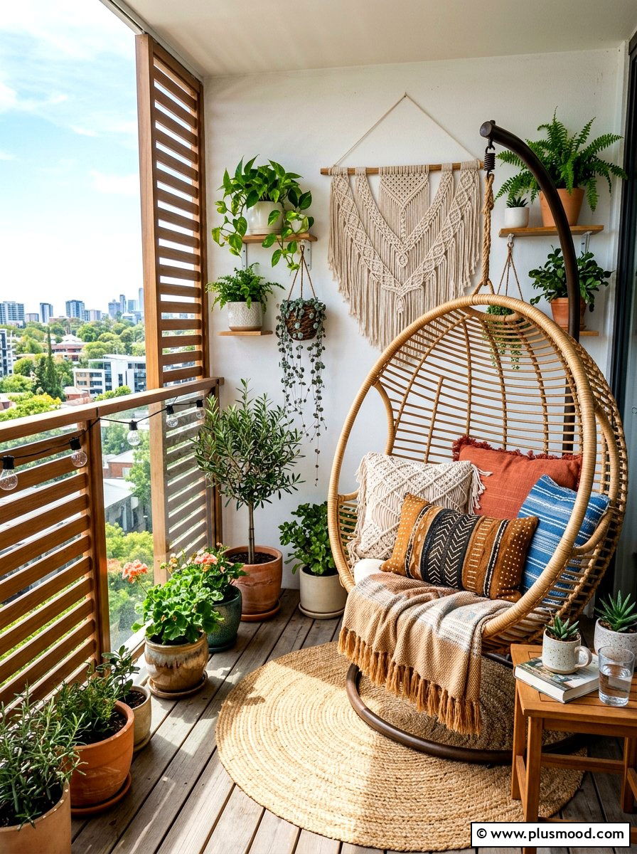 Boho Balcony Furniture - 25 summer balcony ideas