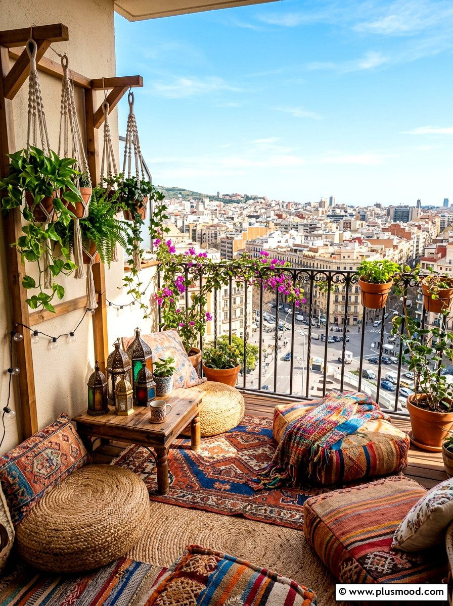 Boho Balcony - 25 early summer decor ideas