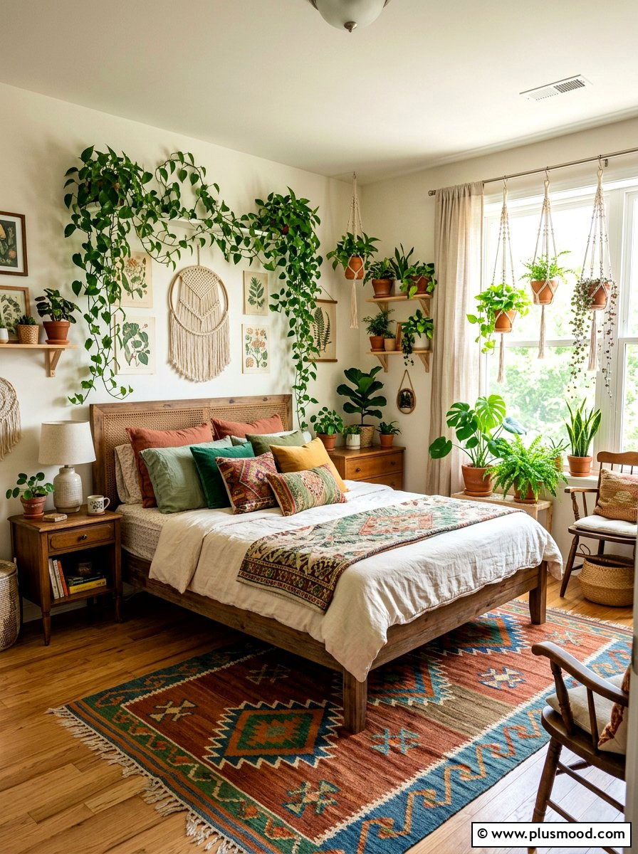 Boho Botanical Bedroom Decor - 25 summer botanical bedroom ideas