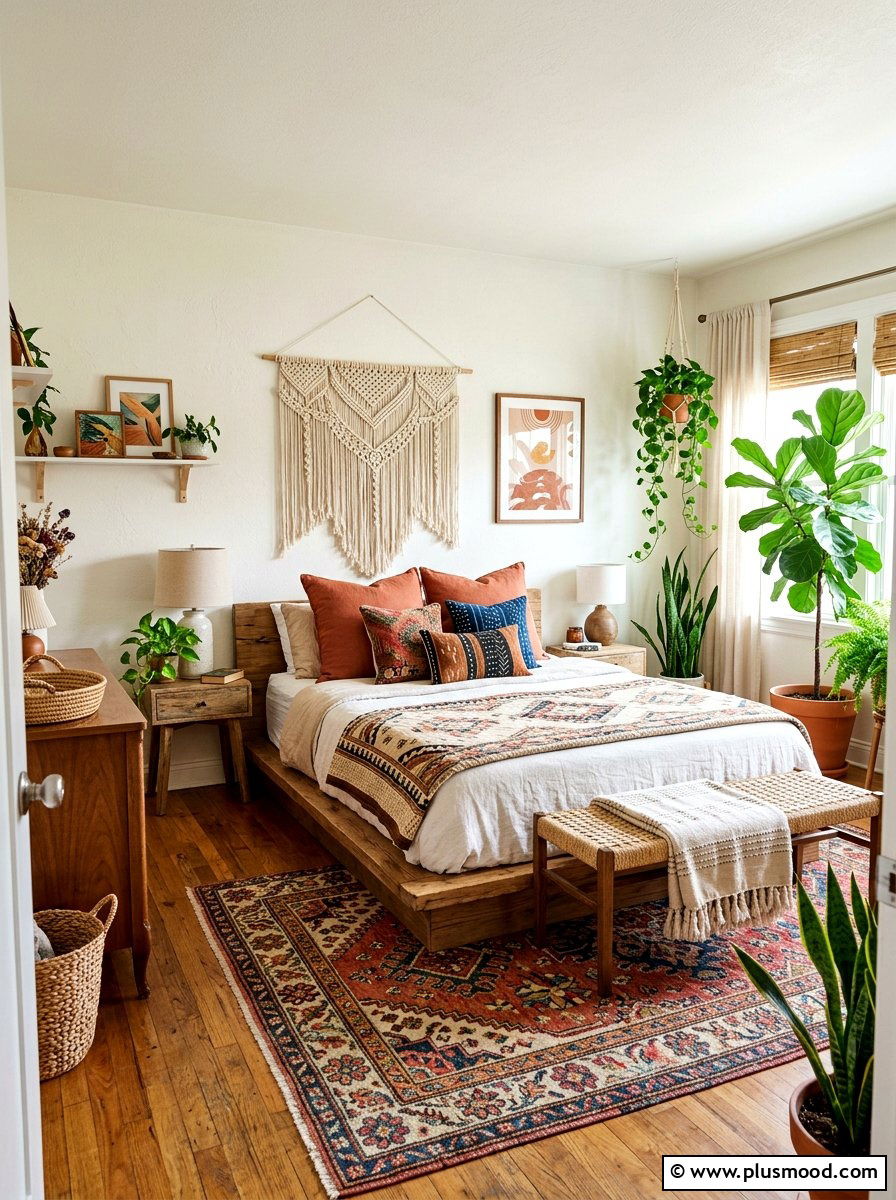 Boho Chic Bedroom - 25 elegant summer bedroom ideas