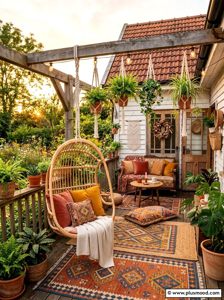 Boho Chic Front Porch - 25 summer front porch ideas