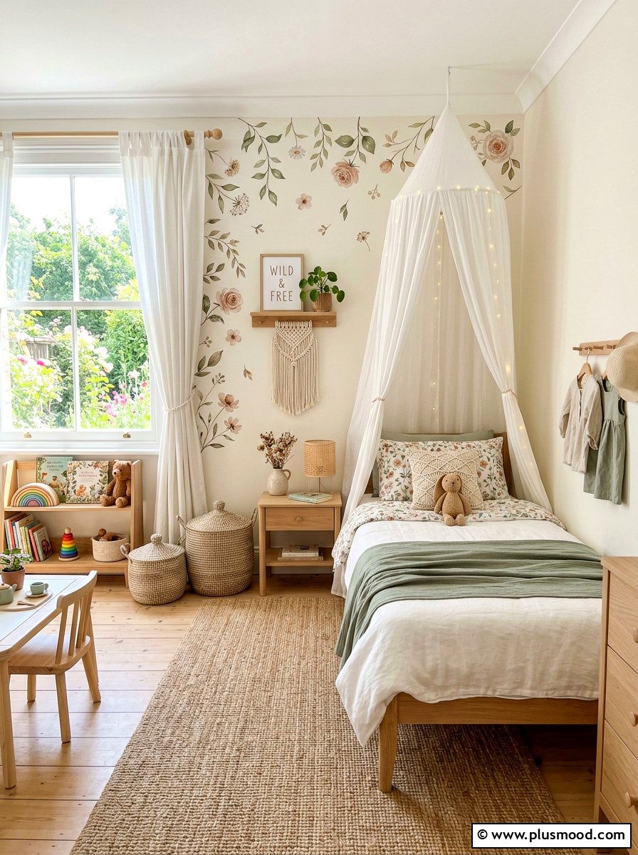 Boho Garden Kids Bedroom - 25 summer kids bedroom ideas