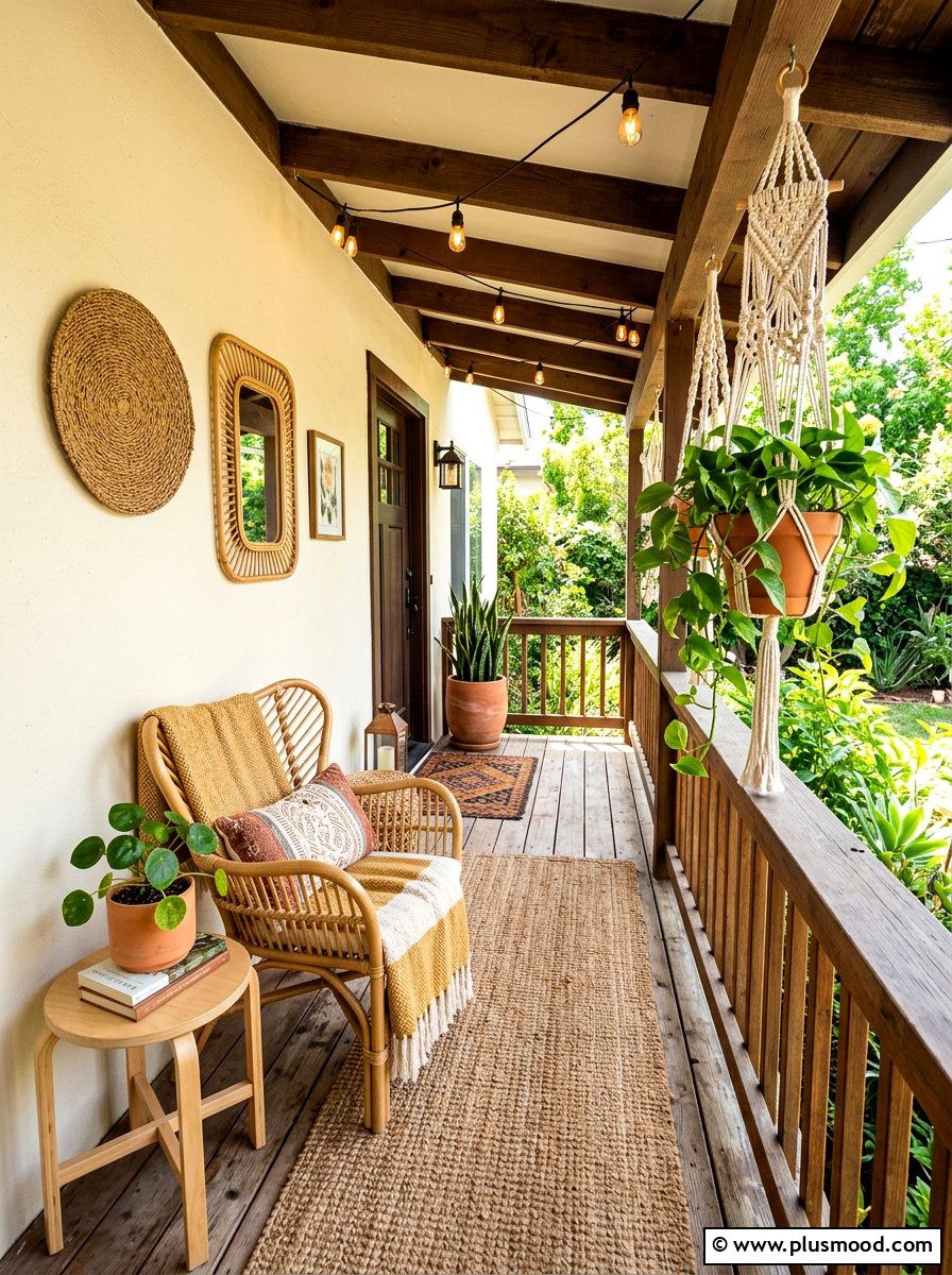 Boho Narrow Porch Decor - 25 summer narrow porch ideas