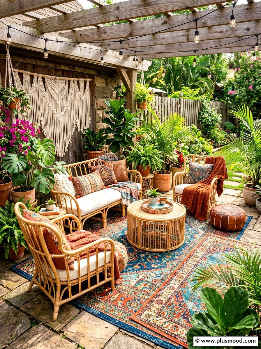 Boho Patio Decor - 25 simple summer patio ideas