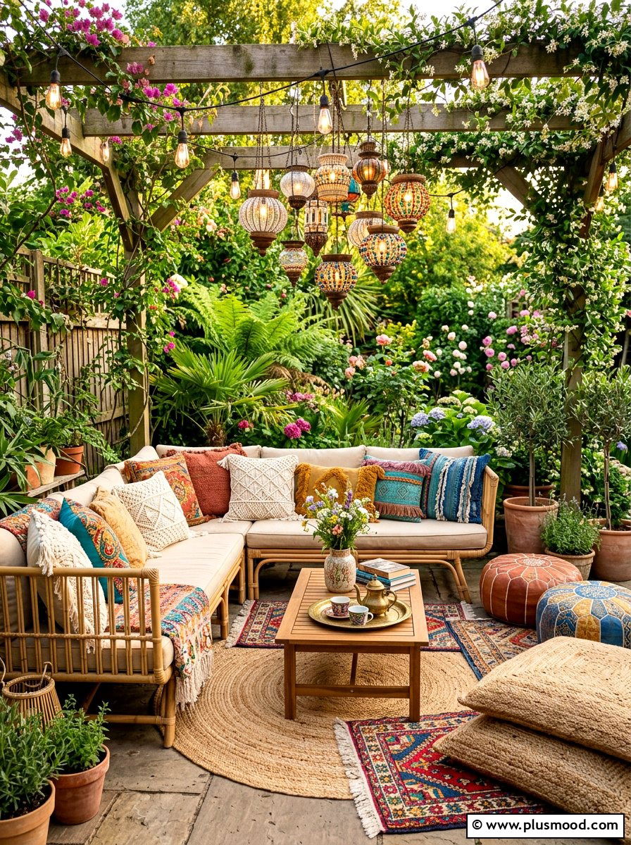 Boho Patio Decor - 25 summer outdoor living patio ideas