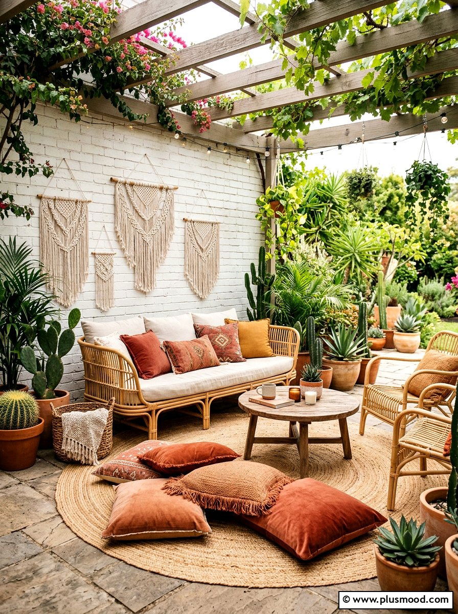 Boho Patio Decor - 25 summer patio makeover ideas