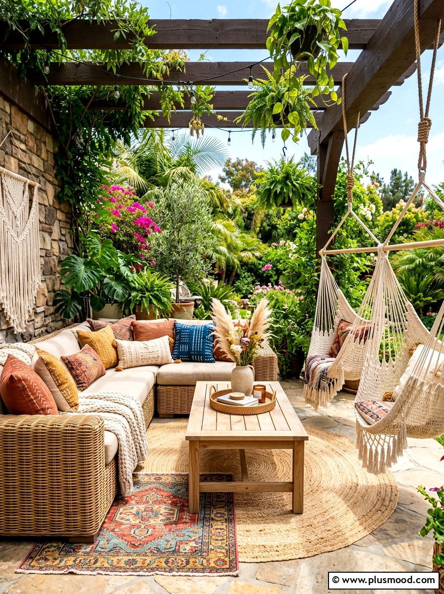 Boho Patio Furniture - 25 best summer patio ideas