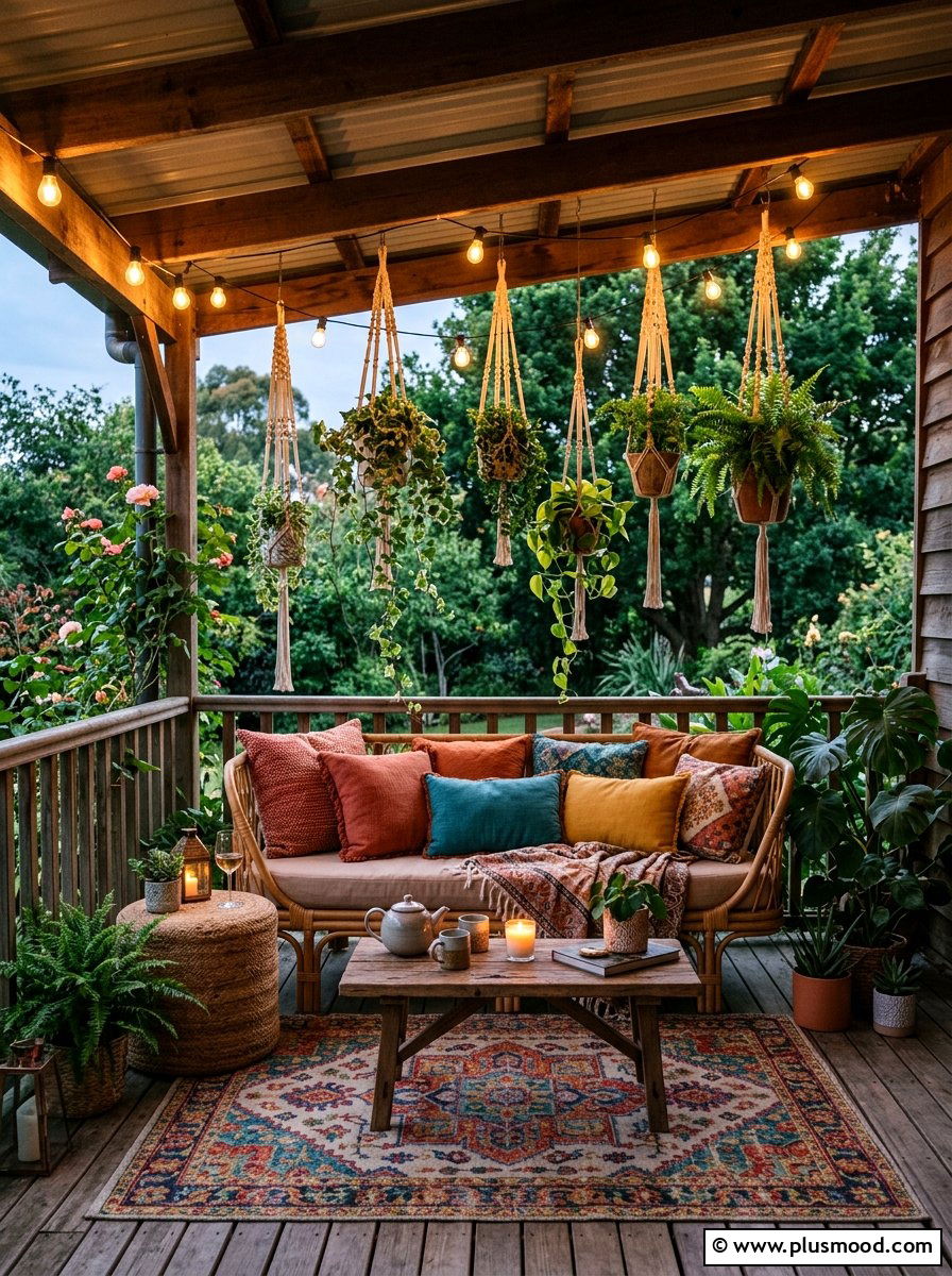 Boho Porch Furniture - 25 beautiful summer porch ideas