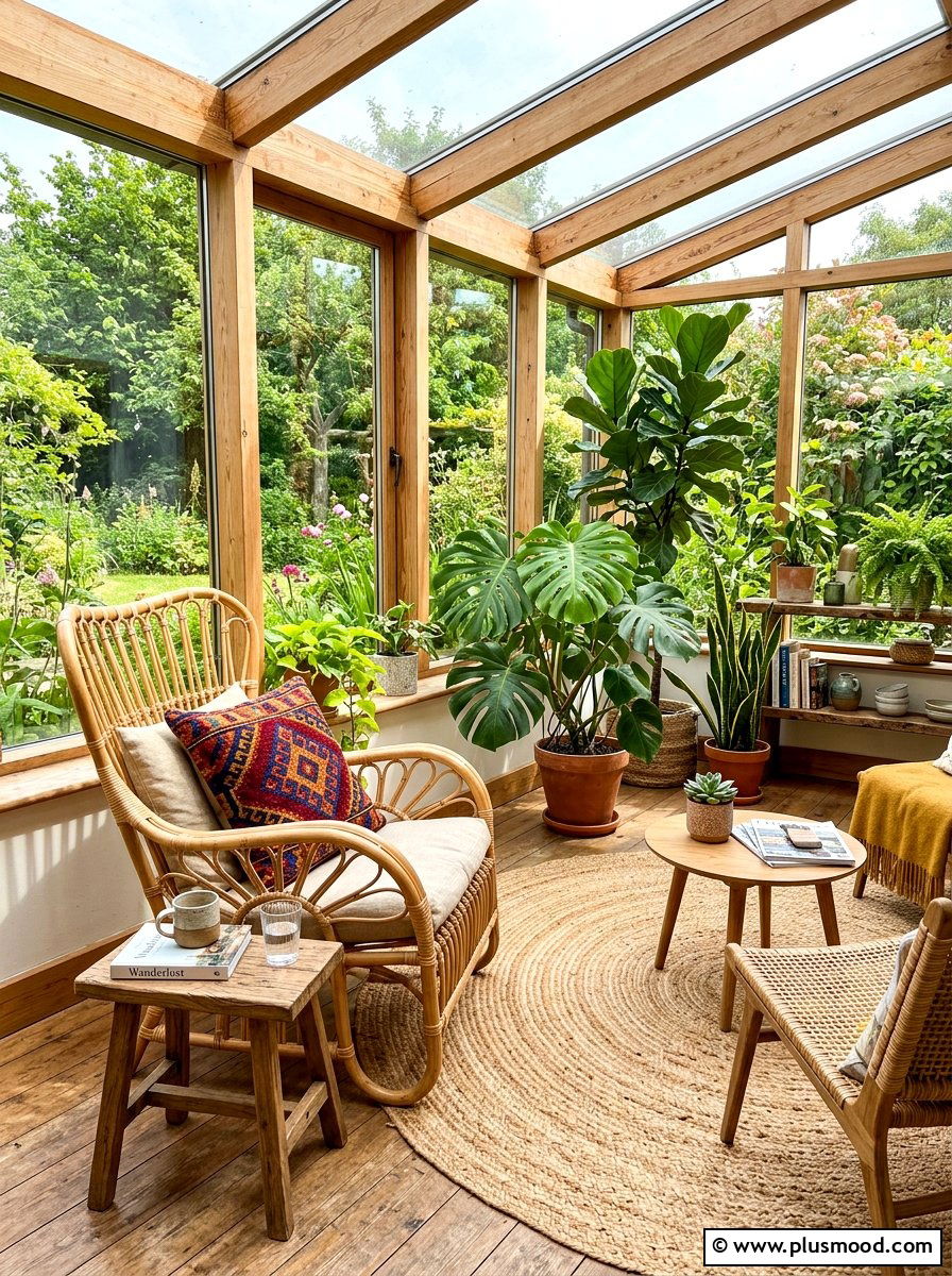 Boho Rattan Lounge - 25 August home decor ideas