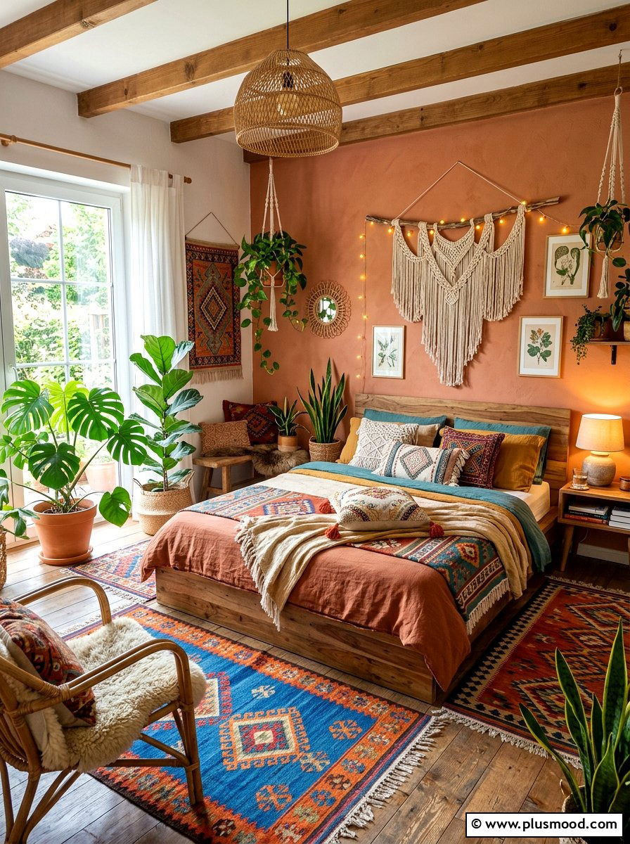 Boho Summer Bedroom - 25 summer cottage bedroom ideas