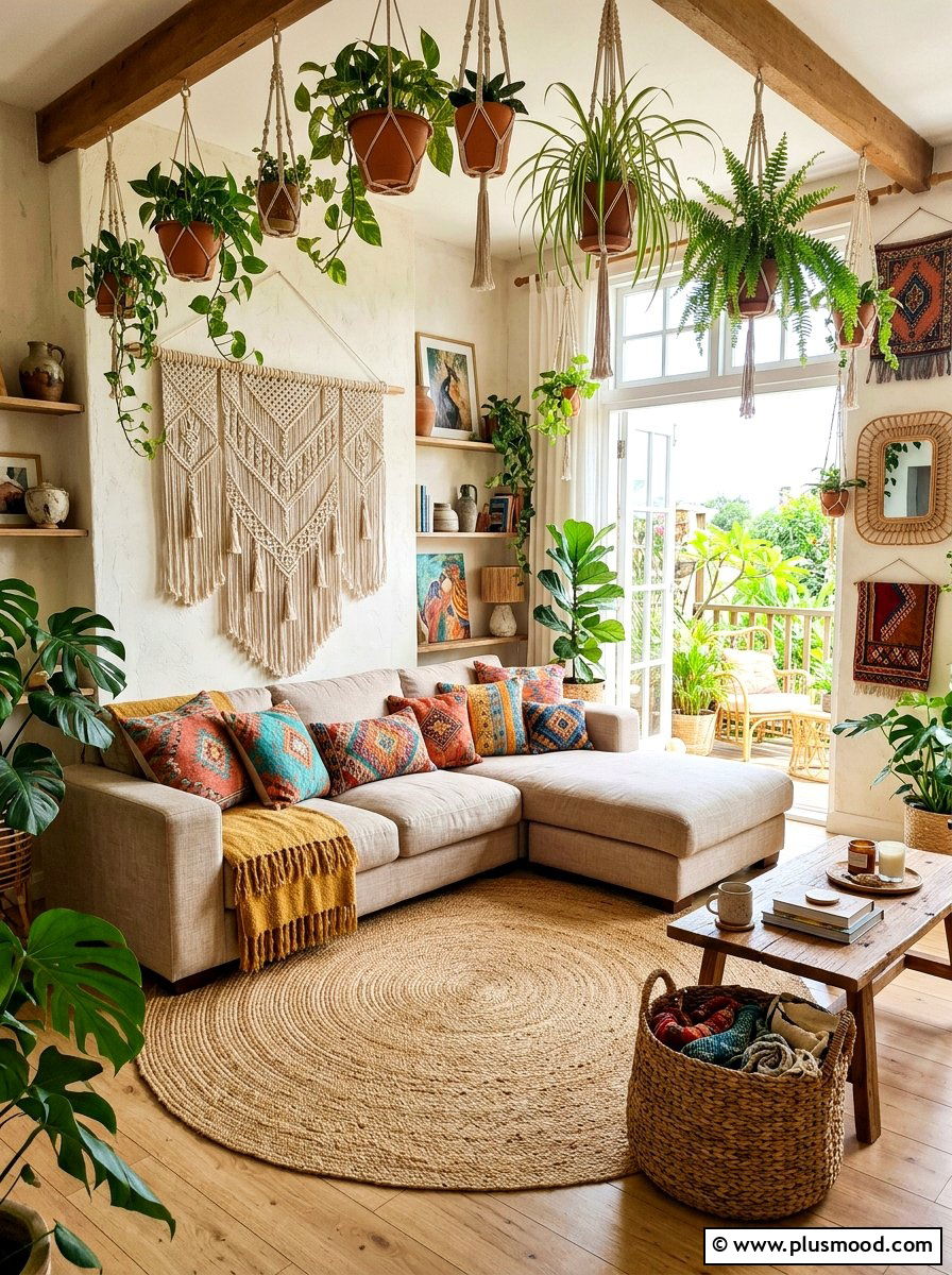 Boho Summer Living Room - 25 modern summer living room ideas