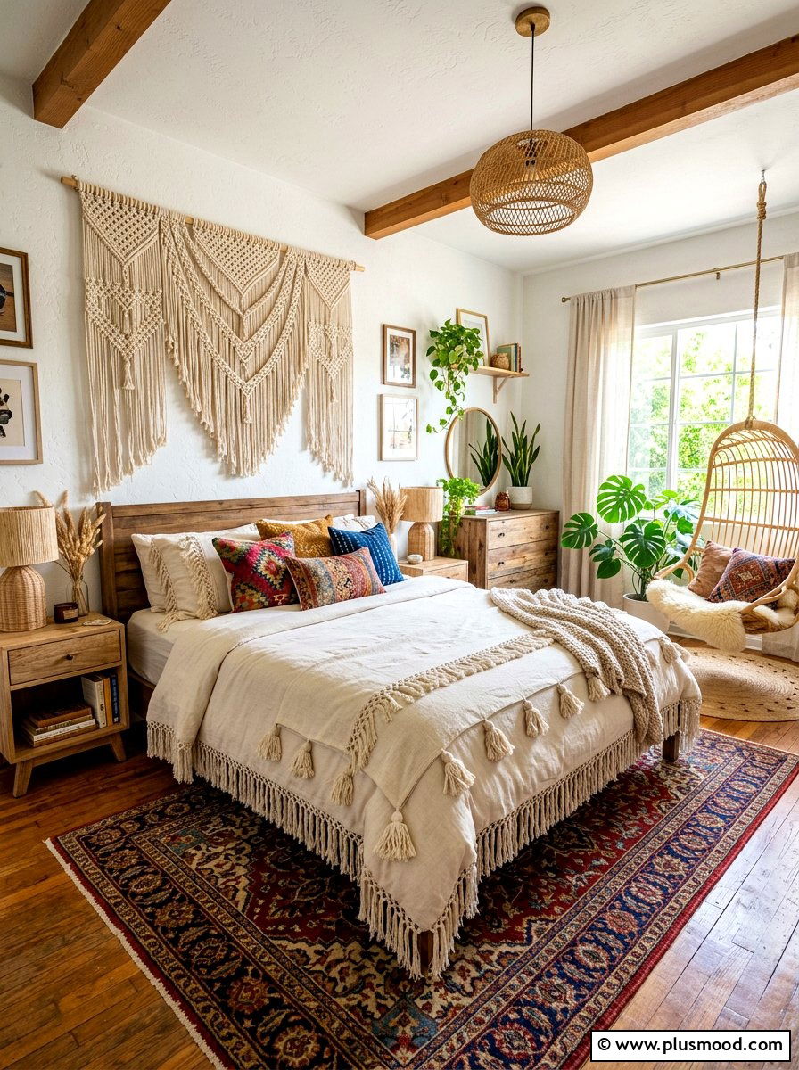 Boho Tassel Bedding - 25 summer bedding ideas