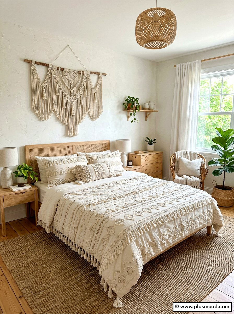 Boho Textured Summer Duvet - 25 summer duvet styling ideas