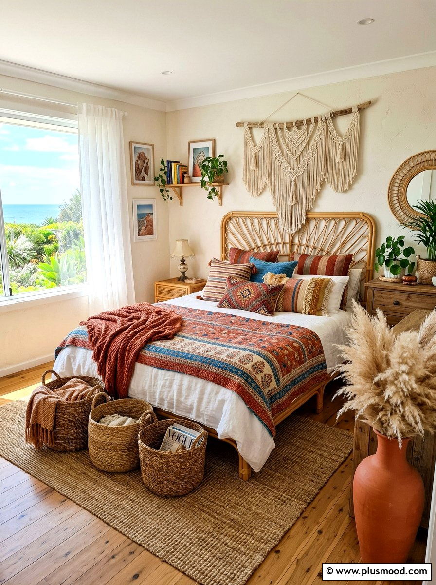 Boho coastal bedroom - 25 coastal summer bedroom ideas