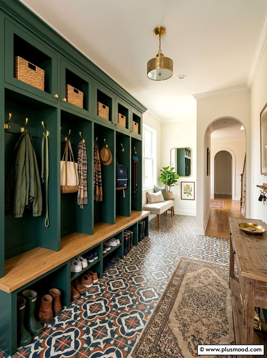 Bold Mudroom - 25 summer colorful decor ideas