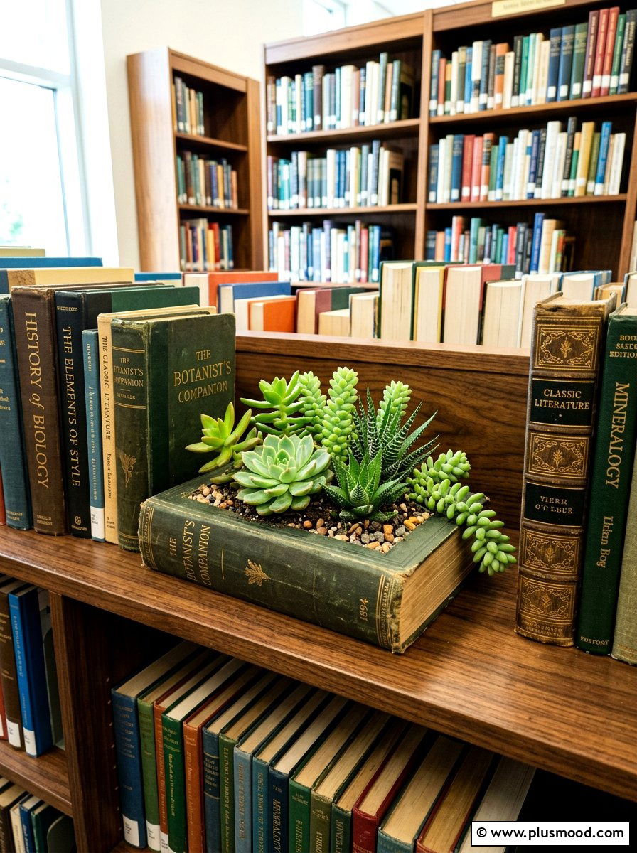 Book Succulent Planter - 25 summer succulent planter ideas