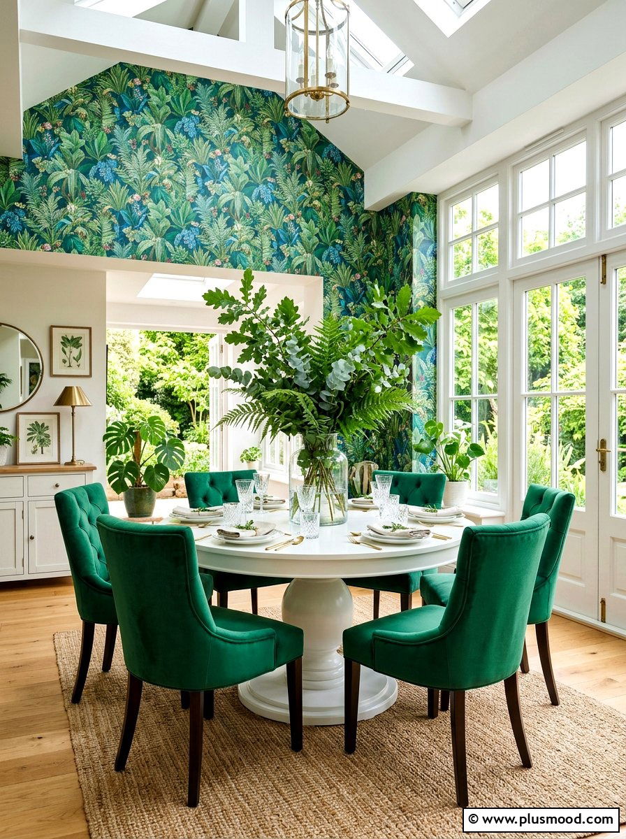 Botanical Dining Room - 25 elegant summer decor ideas