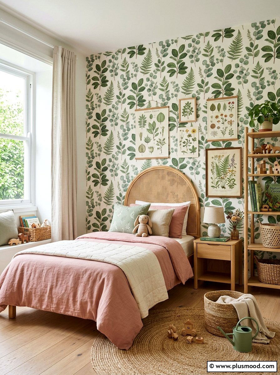 Botanical Floral Kids Bedroom - 25 summer kids bedroom ideas