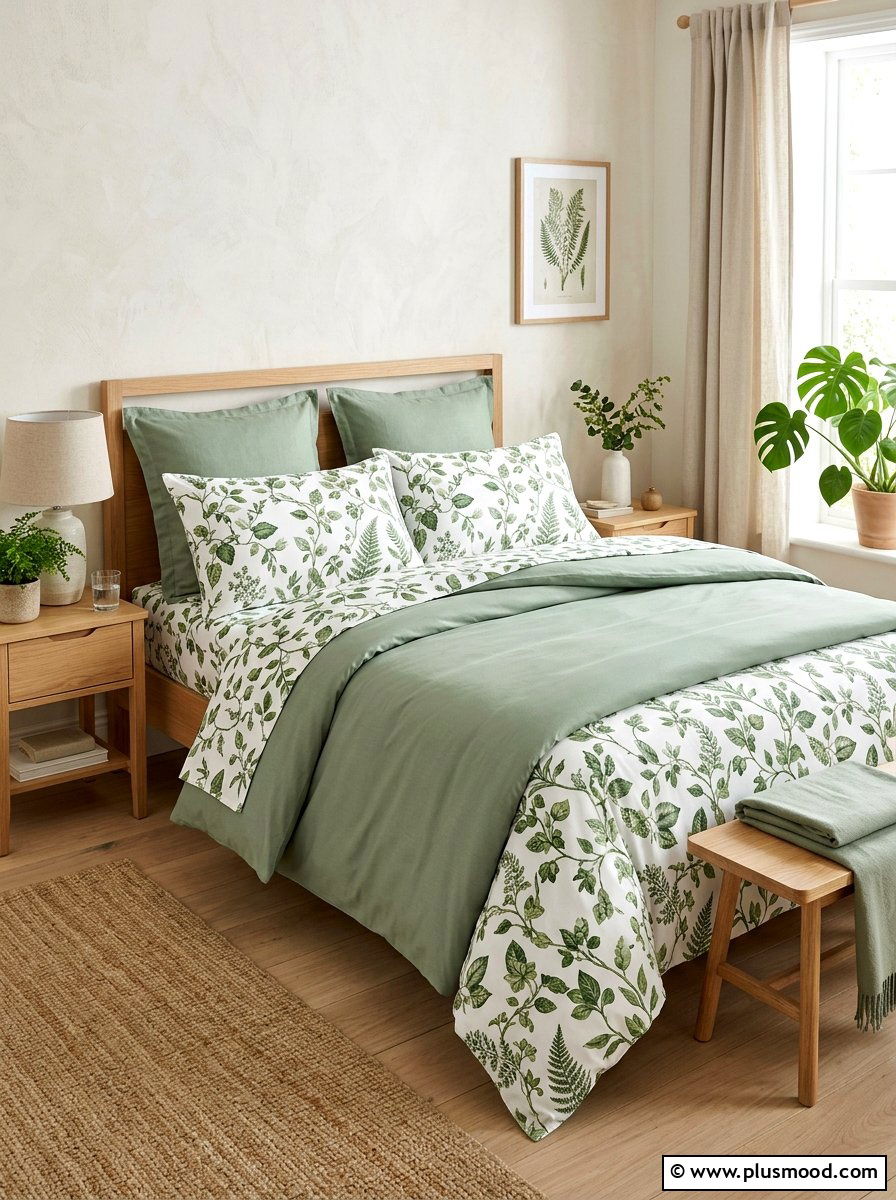 Botanical Print Sheets - 25 summer bed styling ideas