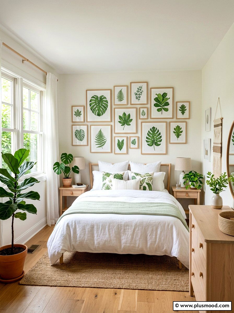 Botanical Prints - 25 best summer bedroom ideas