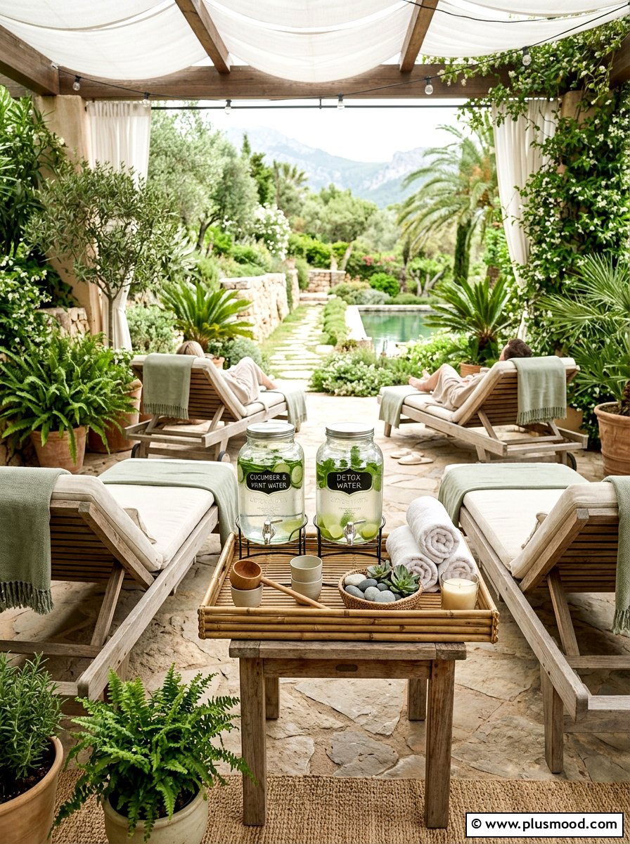 Botanical Spa Lounge - 25 summer lemonade bar ideas