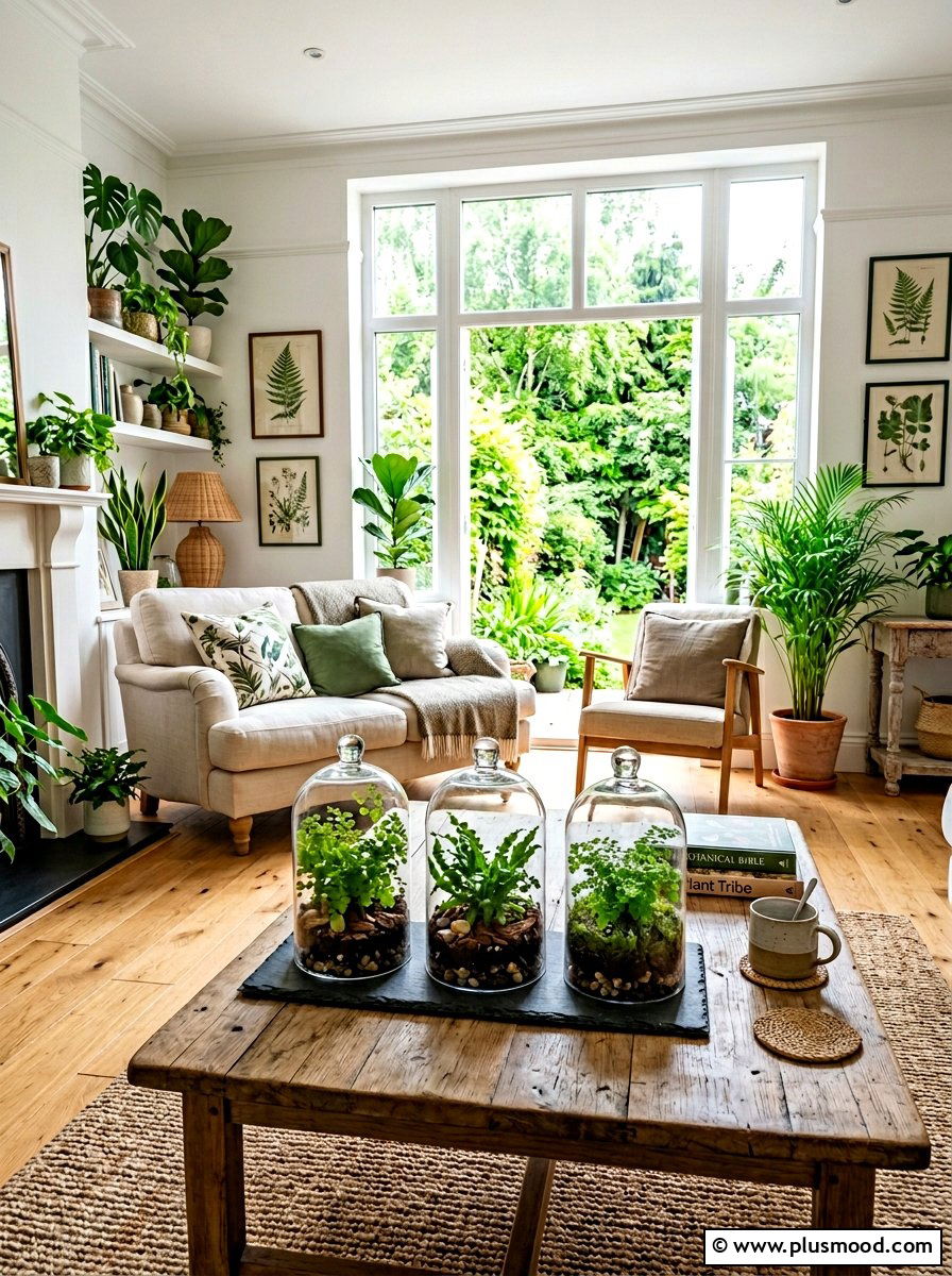 Botanical Summer Centerpiece - 25 summer centerpiece ideas for living room