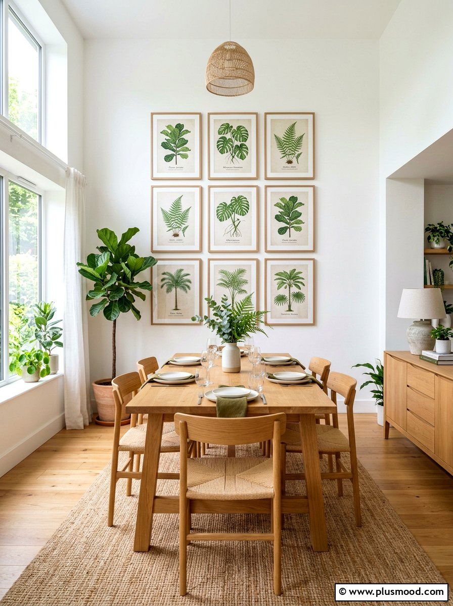 Botanical Wall Art - 25 summer home makeover ideas