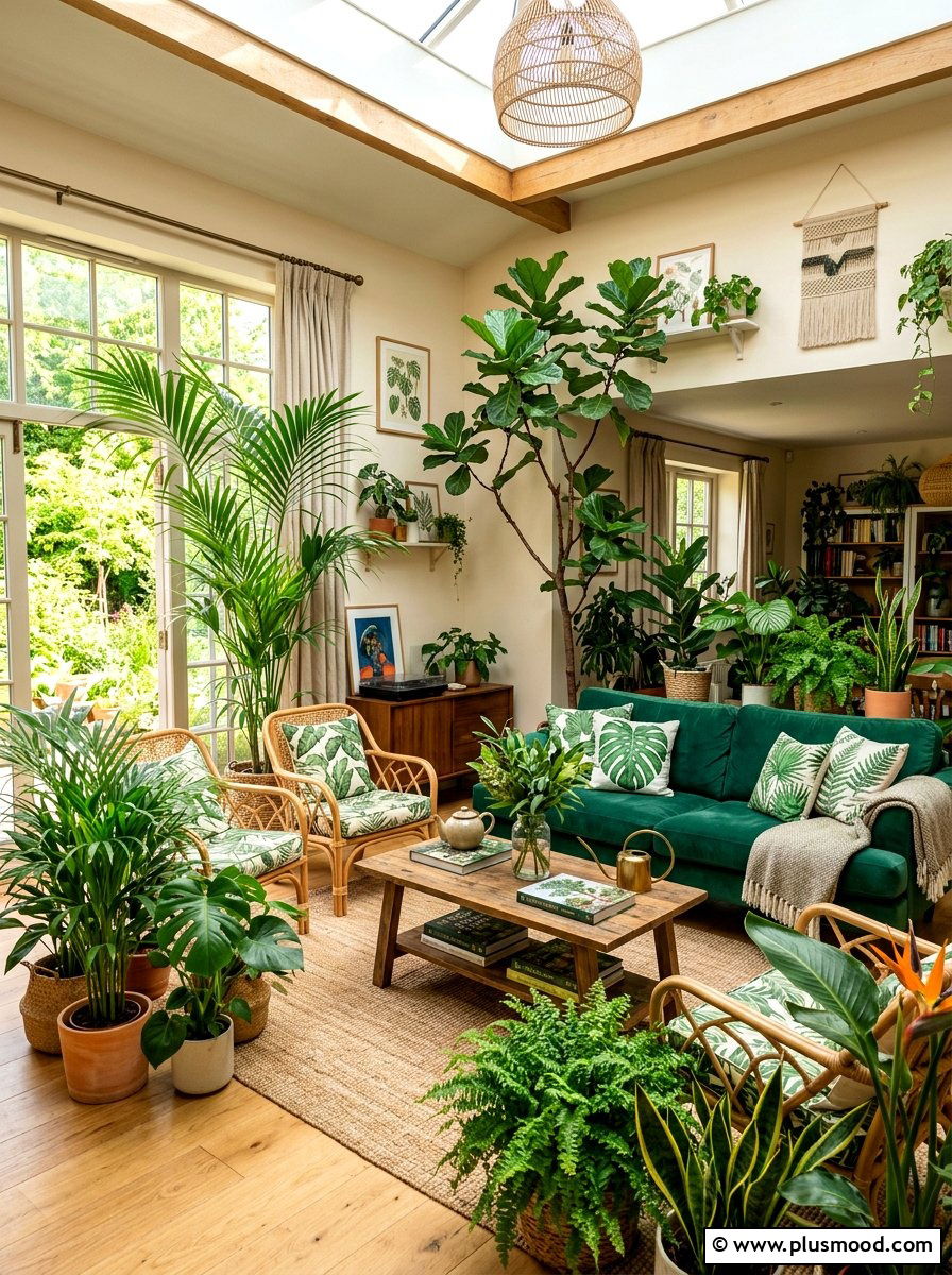 Botanical living room - 25 small summer living room ideas